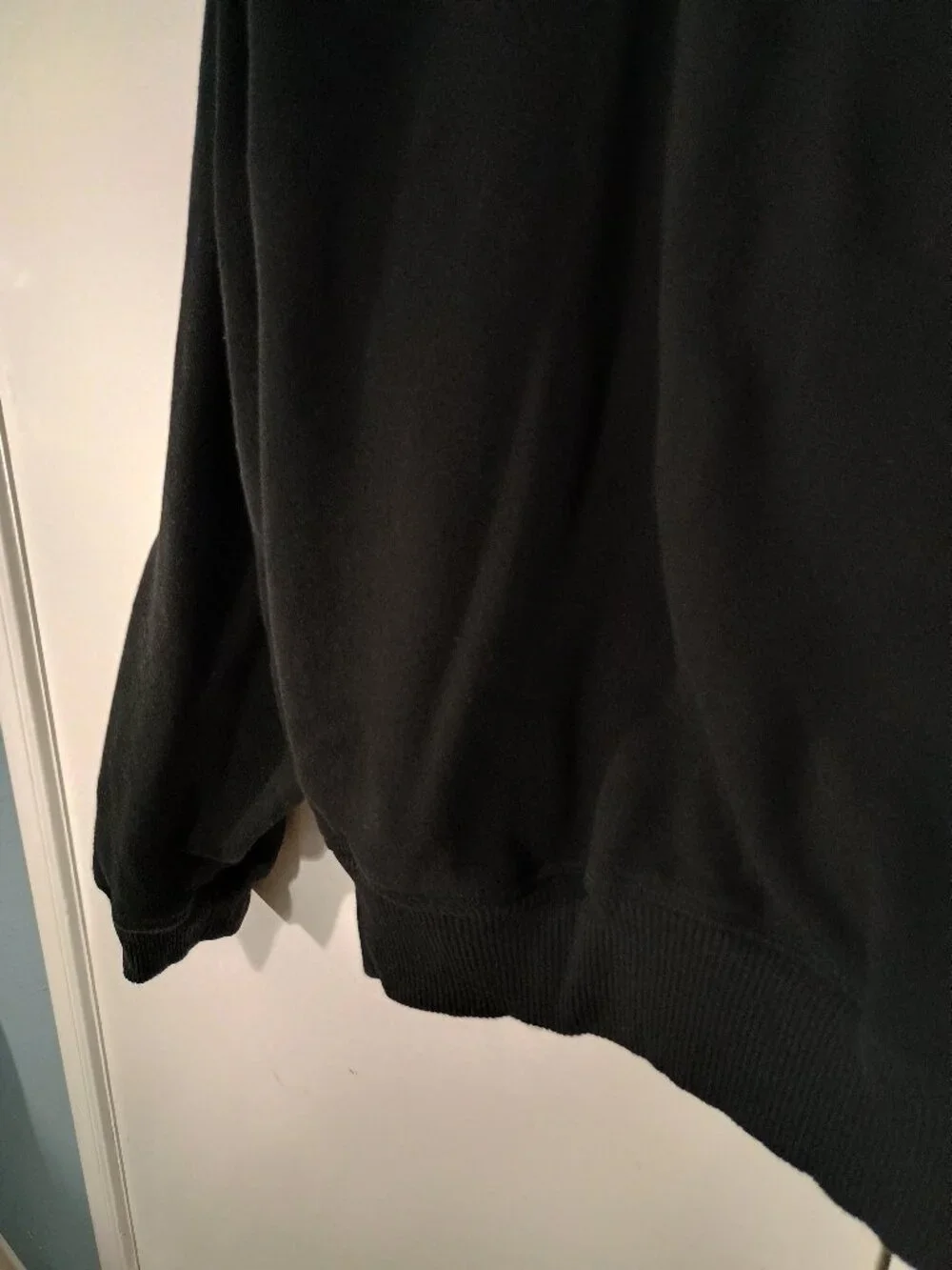 PINK Victoria’s Secret Black Quarter Zip Pullover Sweatshirt Women’s Large